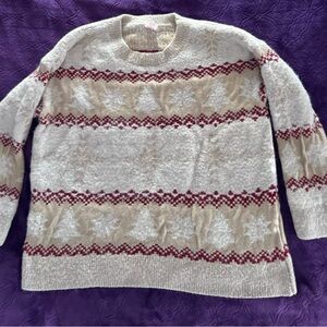 Women’s winter scoop neck sweater—1X